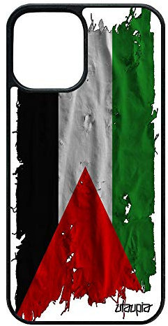 Coque pour Apple iPhone 12/12 Pro Silicone Drapeau Palestine palestinien Cover Smartphone Tissu Coupe du Monde Portable Basket Football