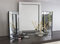 Marco Paul Interiors Modern Tri-Fold Glass Mirror - Stylish Folding Dressing Table for Home, Bedroom, Bevelled, Vanity Mirror Perfect for Precision Hair Styling and Makeup Application
