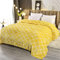 Smile Bee Flanell-Fleecedecke, Queen-Size-Größe, superweiche, gemütliche Plüschdecken, leichte Mikrofaser-Überwurfdecke für Couch, Sofa, Bett, 228,6 x 228,6 cm, Senfgelb, marokkanisch