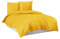 Mixibaby Bettwäsche Bettgarnitur Bettbezug 100% Baumwolle 135x200 155x220 200x200 200x220, Farbe:Gelb, Größe:200 x 200 cm