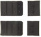 HAND® Black Bra Hook and Eye Bra Strap Sew-in Fasteners - 2 Hooks - 32 mm Wide - Pack of 2 Sets