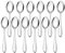 Herogo Table Spoons, Stainless Steel Soup Spoons Set of 12, 20cm Tablespoons Set for Home, Restaurant, Hotel, Curved Handle, Mirror Finish & Smooth Edge, Dishwasher Safe, Metal Silver