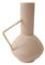 LaLe Living Krugvase Yara in Sand mit strukturierter Oberfläche aus Eisen, Form Krug 17 x 21 cm als dekorative Tischdeko oder Blumenvase im Wohnzimmer, Büro und Küche
