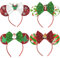 Tocwick 4 PACK Weihnachten Runde Ohren Stirnband Geweih Sterne niedliche Pailletten Haarreifen für Weihnachten Party Dekorative Fotografie Cosplay Kostüm Zubehör Set