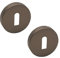 Decoranddecor 54mm Round Key Rose Aluminium - Standard Escutcheon (Bronze)