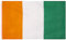 MUWO Flagge Nations Together 90 x 150 cm Nationalmanschaften, doppelseitige Gartenflagge, wetterfeste Fanflagge, Fußballflagge Polyester Länderfagge Deutschland mit Ösen (Elfenbeinküste)