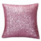 Pailletten Kissen Dekorativ Glitzer Pailletten Kissenbezug Zierkissen 40 x 40 cm Pailletten Kissenbezüge Dekokissen Kissenhülle mit Verstecktem Reißverschluss für Sofa Auto Zuhause (Pink, One Size)