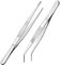 Pinzette curve pinze chirurgiche, 20 cm, in acciaio inox, professionali, antiscivolo, lunghe, pinzette dritte, pinzette angolate per animali acquatici, corallo, artigianato, cucina, riparazione