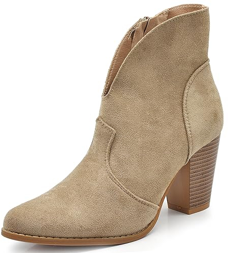 IF Fashion Scarpe da Donna Stivali Stivaletti Cowboy Western Camperos Texani D8158 apricot N.40