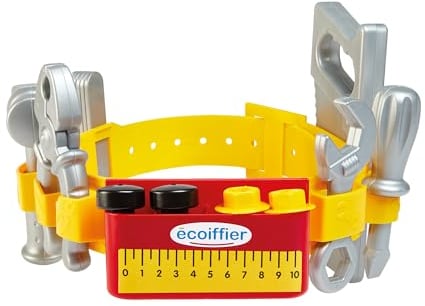 Ecoiffier Jouets 2418 - Malette Ceinture à Outils - Jeux d'imitations pour Enfants - Dès 18 Mois - Fabriqué en France