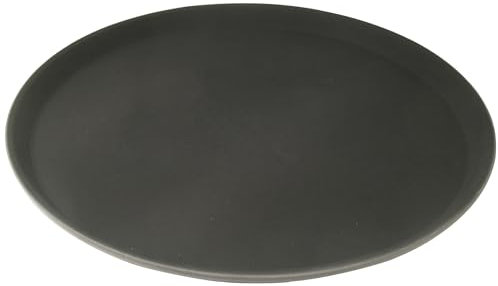 Staab's Gastro-Tablett 35 cm schwarz mit gummierter Antirutsch-Oberfläche, Gläser-Tablett, Bar-Tablett, Serviertablett (2760, Ø 35 cm)