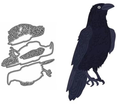 Krähe Vogel Stanzschablonen Halloween Stanzen für DIY ScrapBooking Album Dekorative Papier Handwerk und Karten Herstellung