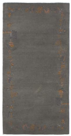 Lifetex Textile Lebensqualität Teppichbrücke Nepal ca. 70 x 140 cm Grau handgeknüpft Schurwolle Modern hochwertiger Teppich