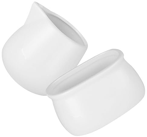 Zerodeko Milk Pitcher Jug Set Sugar Bowl Ceramic Creamer Pitcher for Coffee and Tea Service
