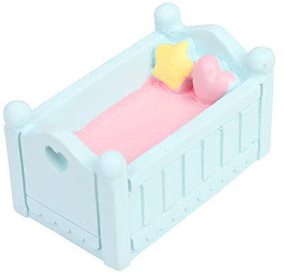 LIFKICH Mini Babybett Cake Topper Aus Resin Dekorative Tortendeko Für Babyshower Geburtstagsfeiern Und Partys Bezaubernde Kuchenverzierung Für Unvergessliche Anlässe