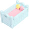 LIFKICH Mini Babybett Cake Topper Aus Resin Dekorative Tortendeko Für Babyshower Geburtstagsfeiern Und Partys Bezaubernde Kuchenverzierung Für Unvergessliche Anlässe