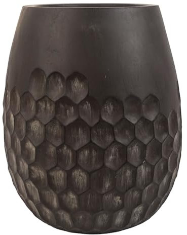 Leaf Large Plant Pots, 32cm Honeycomb Planter
