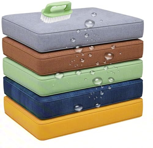 Sitzkissen Bank Innen, Gartenbank Auflage, Bankkissen Nach Maß, Outdoor Stuhlkissen Wetterfest, rutschfeste Wasserfestes FüR Eckbank, StüHle, Fensterbank Und Hocker (Dicke 5CM)