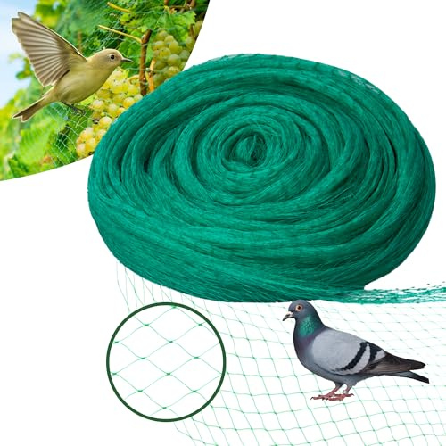 Vogelschutznetz 4mx20m 18x18mm | Netz gegen Vögel für Obst & Gemüse | Gartennetz | Schutznetz von Pflanzen | Vogelnetz, Traubennetz, Beerennetz | Vogelschutz, Schutz vor Vögeln PE