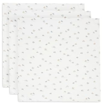 Jollein Musselin Tuch Baby - On The Go - 3er Pack - 70x70cm - 100% Baumwolle - Spucktücher Baby - OEKO-TEX Zertifiziert