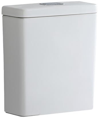 Robanmoa Ceramic Dual Flush Toilet Cistern Water Tank for Close Coupled Bidet Toilet 027