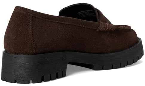 Steve Madden Women's Langsten Loafer, Brown Suede, 9 UK
