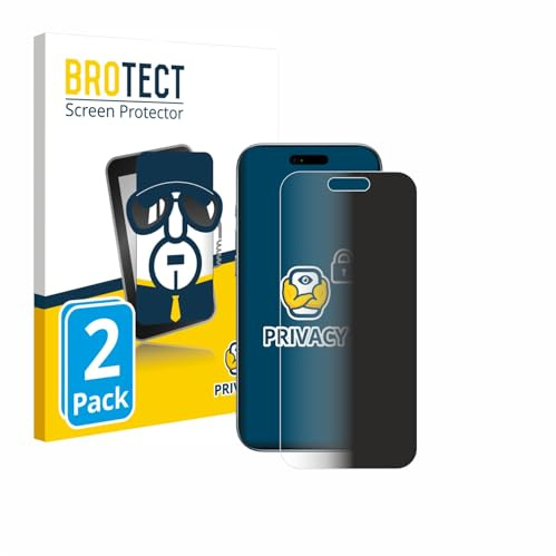 BROTECT Blickschutzfolie für Apple iPhone Air | 2 Stück Anti-Spy Displayschutz Made in Germany Smartphones und Handys Privacy Screen Protector Blaulichtfilter Klare Folie