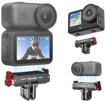 BRDRC Supporto a sgancio rapido per DJI Nano, adattatore di espansione magnetica in lega di alluminio con Go Pro e adattatore a vite da 1/4 di pollice per accessori DJI Osmo Nano