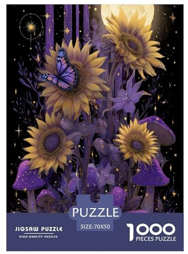 Purple_Schmetterling 1000 Teile Puzzle Für Die Ganze Familie interessant Erwachsenenpuzzle Clevere Rätsel Geschenk 70x50cm/1000pcs