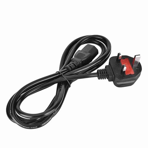 Cryfokt 1.8M 3 Pin Power Cord Durable PVC Cable for Air Conditioner Rice Cooker Electric Tools Home Use