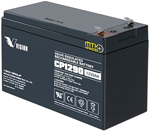 Vision CP1290 / 12V 9Ah AGM Blei Akku Batterie