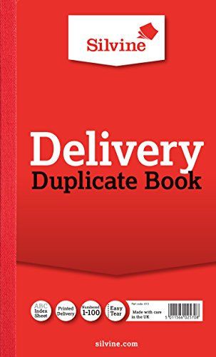 Silvine Duplicate Delivery Book - Numbered 1-100 with index sheet (210 x 127mm)