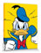 1art1 Donald Duck Poster Wütend Bilder Leinwand-Bild Auf Keilrahmen | XXL-Wandbild Poster Kunstdruck Als Leinwandbild 50x40 cm