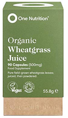One Nutrition Wheatgrass Juice Capsules – Natures Multivitamin – Juiced Then Powdered for Maximum Nutrient Density – Source of Vitamin B12, Iron, Calcium & Magnesium - 90 Capsules
