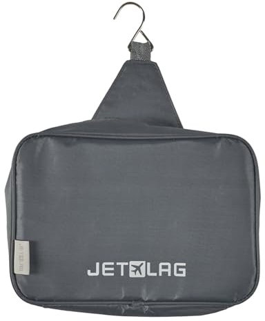 JET LAG VO1114 Trousse de Toilette de Voyage Polyester/PVC Noir 26 x 18 x 8,50 cm