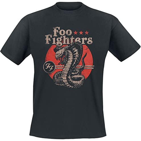 Foo Fighters Snake Männer T-Shirt schwarz XL 100% Baumwolle Band-Merch, Bands