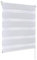 Rapid Teck® Duo Rollo Doppelrollo Weiß 120cm x 150cm ohne Bohren Klemm Seitenzugrollo Kettenzugrollo Vario Jalousie