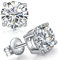 Ohrstecker Silber 925 Ohrringe Herren Zirkonia Herren Ohrstecker Silber Weißgold Diamant Ohrringe 4mm