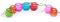 GOLDBEARUK Glass hanging lanterns X8 different coloured glass tealight holders with handles