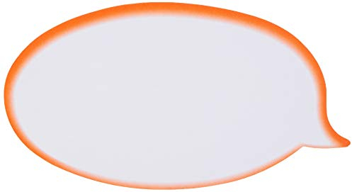 Maul Moderationskarten Sprechblase, Seminarkarten Kanban Karten Präsentationskarten Moderationskoffer Nachfüllpack 110 x 190 mm, 150 g/m² Papier, Weiß, 50 Stück