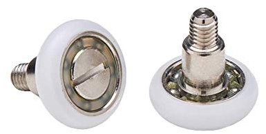 Cuscinetti Box Doccia Rotelle a Sfera di Ricambio in Acciaio per Ante Doccia a Scorrimento Kit 2 Pezzi EC-3303