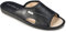 ESTRO Hausschuhe Herren Leder Herrenhausschuhe - Hausschuh Männer Pantoffel Pantoffeln Pantoletten Slipper Mann Verano (45 EU, Schwarz)