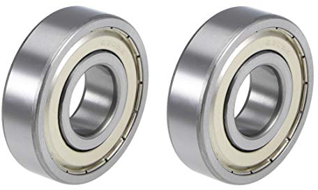 sourcing map 2Stk. 6305ZZ Rillenkugellager Z2 doppelt geschirmt Chromstahl 25mm x 62mm x 17mm