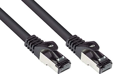 Good Connections® SmartFLEX Cat.6A INDUSTRIE (PUR) - 25 m - Hochflexibles 10-GIGABIT - KUPFERLEITER / CU - Öl- und UV-beständig, schleppkettentauglich - S/FTP, PiMF - halogenfrei (LSZH) - SCHWARZ