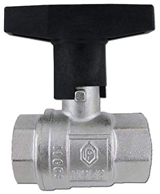 Stabilo-Sanitaer Messing Kugelhahn 1/2 Zoll DN15 mit ISO-T-Griff