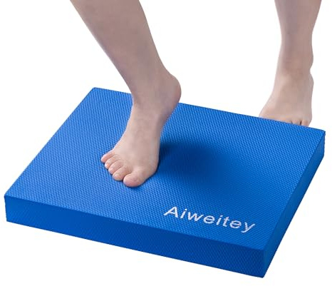 Stability Trainer Pad - Foam Balance Exercise Pad Cushion for Therapy, Yoga, Dancing Balance Training, Pilates,and Fitness (Blue c)