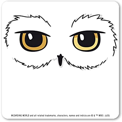 Logoshirt - Harry Potter - Eule - Hedwig - Augen - Untersetzer - Coaster - farbig - Lizenziertes Originaldesign