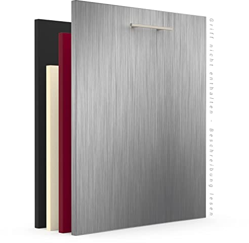 X57 Geschirrspülerfront 19mm voll-, teilintegriert und nach Maß (Edelstahl, 444x565mm)