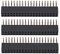 Weibliche Stiftleisten, Stiftleisten 3 Stück 2 x 20 Pins 2,54 mm Pitch Weibliche zweireihige rechtwinklige Stiftleisten für Raspberry Pi