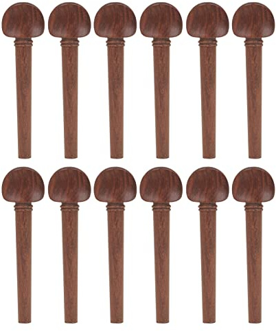 YUEFU Oud Pegs Piquets en Acajou avec œillets persans Set pour Oud 12pcs,Cheville Oud